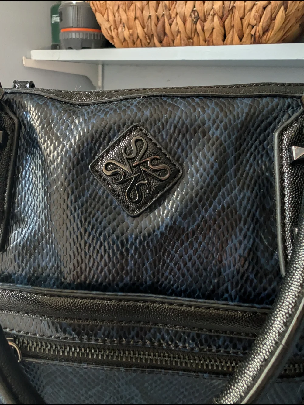 Designer Bag - Quilted Leather Look